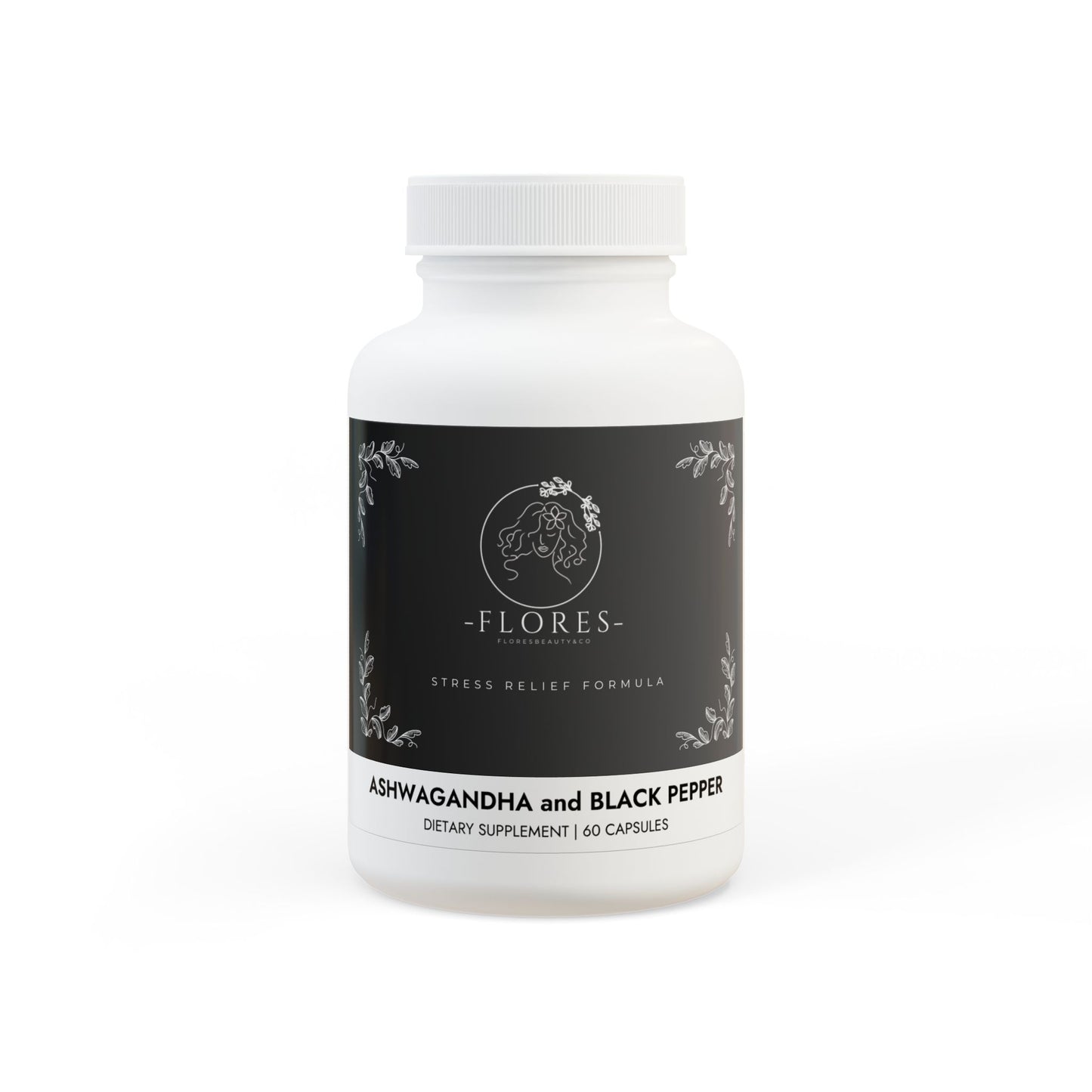 Ashwagandha and Black Pepper Supplement (60 capsules)